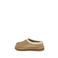 Beige Leather Mules