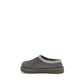 Gray Leather Mules