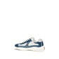 Blue Calf Leather Bos Taurus Athletic Sneakers