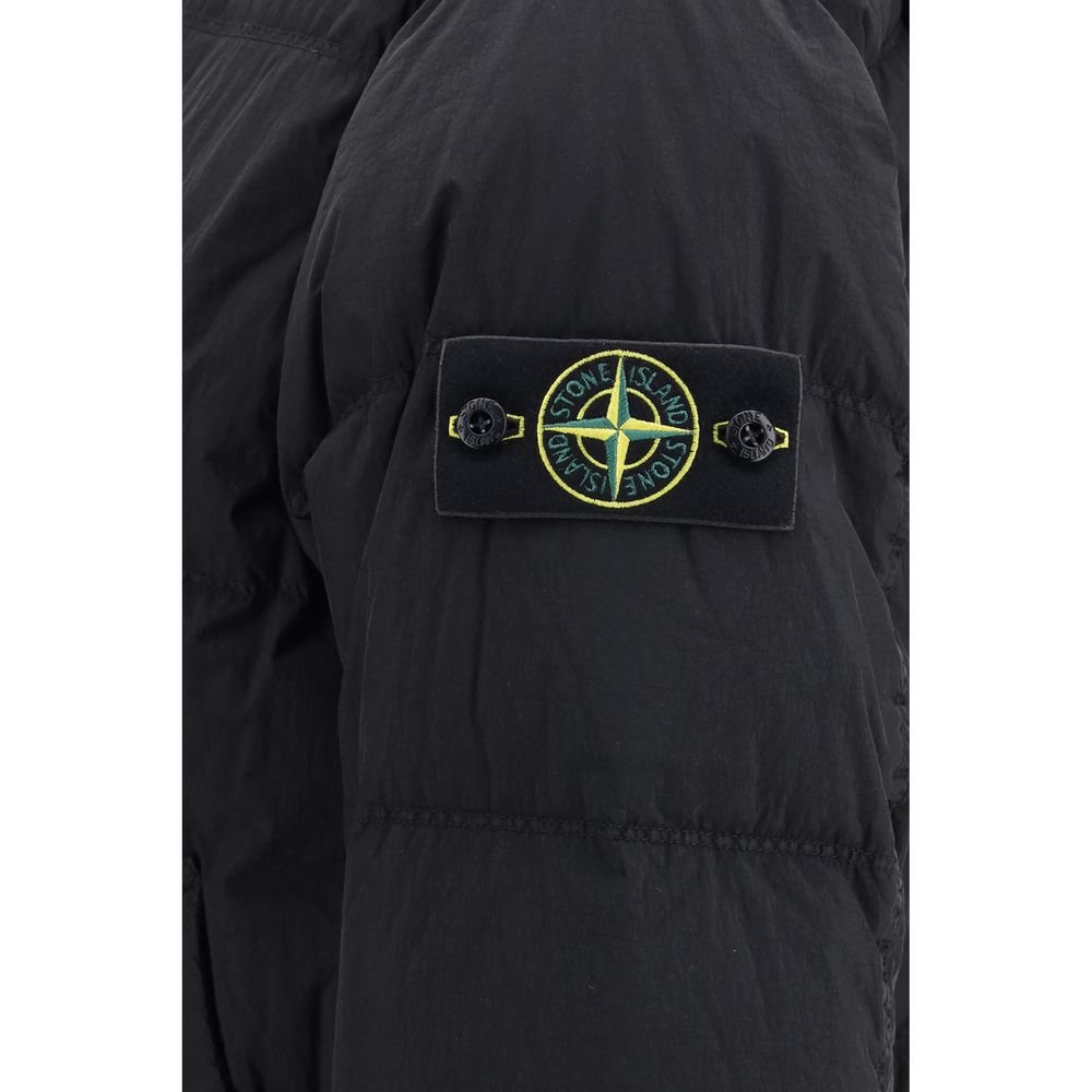 Black Goose Down Full-Length Jacket