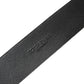 Black Leather Brushed Metal Buckle Men Belt