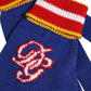 Blue Striped Wool DG Logo Embroidered Gloves