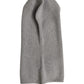 Men Grey Wool Ribbed Knit Balaclava Wrap One Size Hat