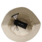 Men Beige Floral Wide Brim Bucket Capello Hat