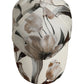 Men Beige Floral Cotton Baseball Capello Hat