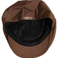 Men Brown Cotton Newsboy Capello Cabbie Hat