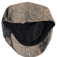 Brown Cotton Denim Newsboy Capello Cabbie Hat
