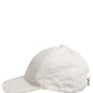 Men White Cotton Baseball Capello 6 Panels Hat