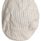 Men Off White Striped Linen Newsboy Capello Hat