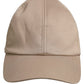 Men Beige Cotton Stretch Baseball Capello Hat