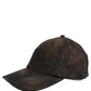 Men Brown Cotton Distressed Baseball Cap Hat