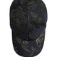 Men Black Floral Barocco Cotton Baseball Cap Hat