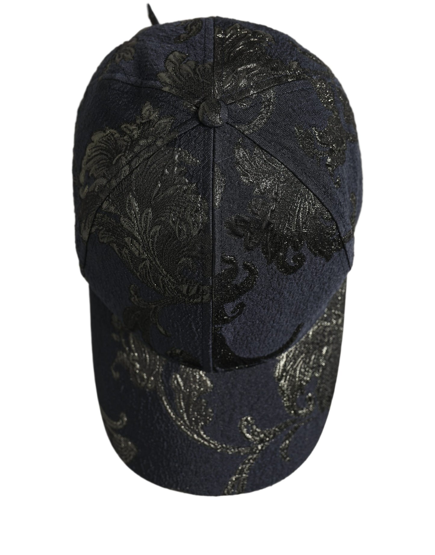 Men Black Floral Barocco Cotton Baseball Cap Hat