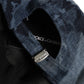Men Blue All Over Logo Cotton Baseball Cap Hat