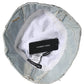 Men Blue Patchwork Cotton Denim Bucket Cap Hat