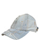 Men Blue Patchwork Cotton Denim Baseball Cap Hat