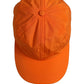 Men Orange Polyester Baseball Cap 6 Panels Hat