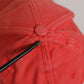 Men Red Cotton DG Logo Plaque Baseball Cap Hat