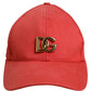 Men Red Cotton DG Logo Plaque Baseball Cap Hat