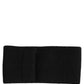 Men Black Cashmere Knitted Logo Head Band One Size