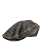 Men Grey Cotton Corduroy Cloth Newsboy Cap Hat