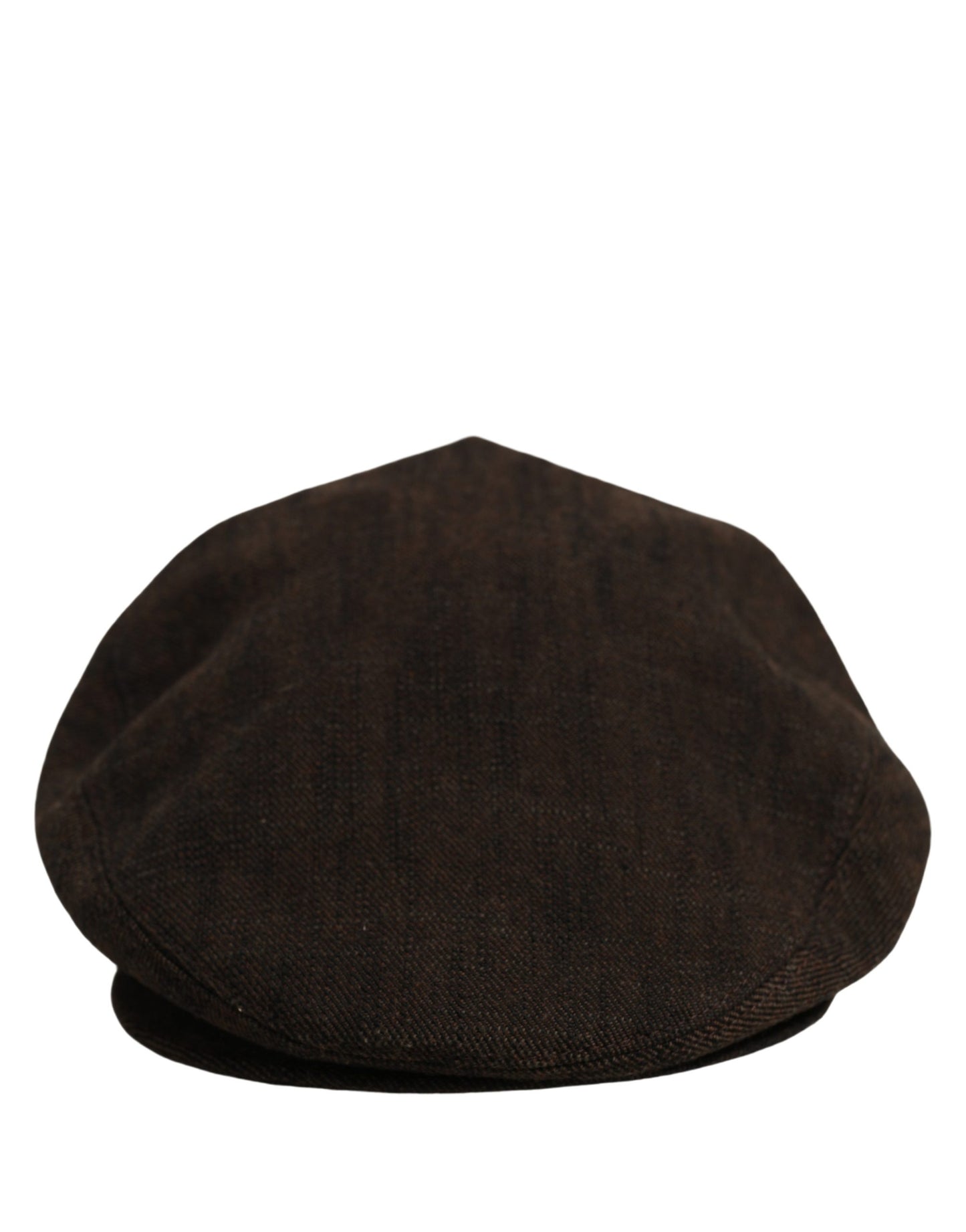 Men Brown Cotton Flat Cloth Newsboy Cap Hat