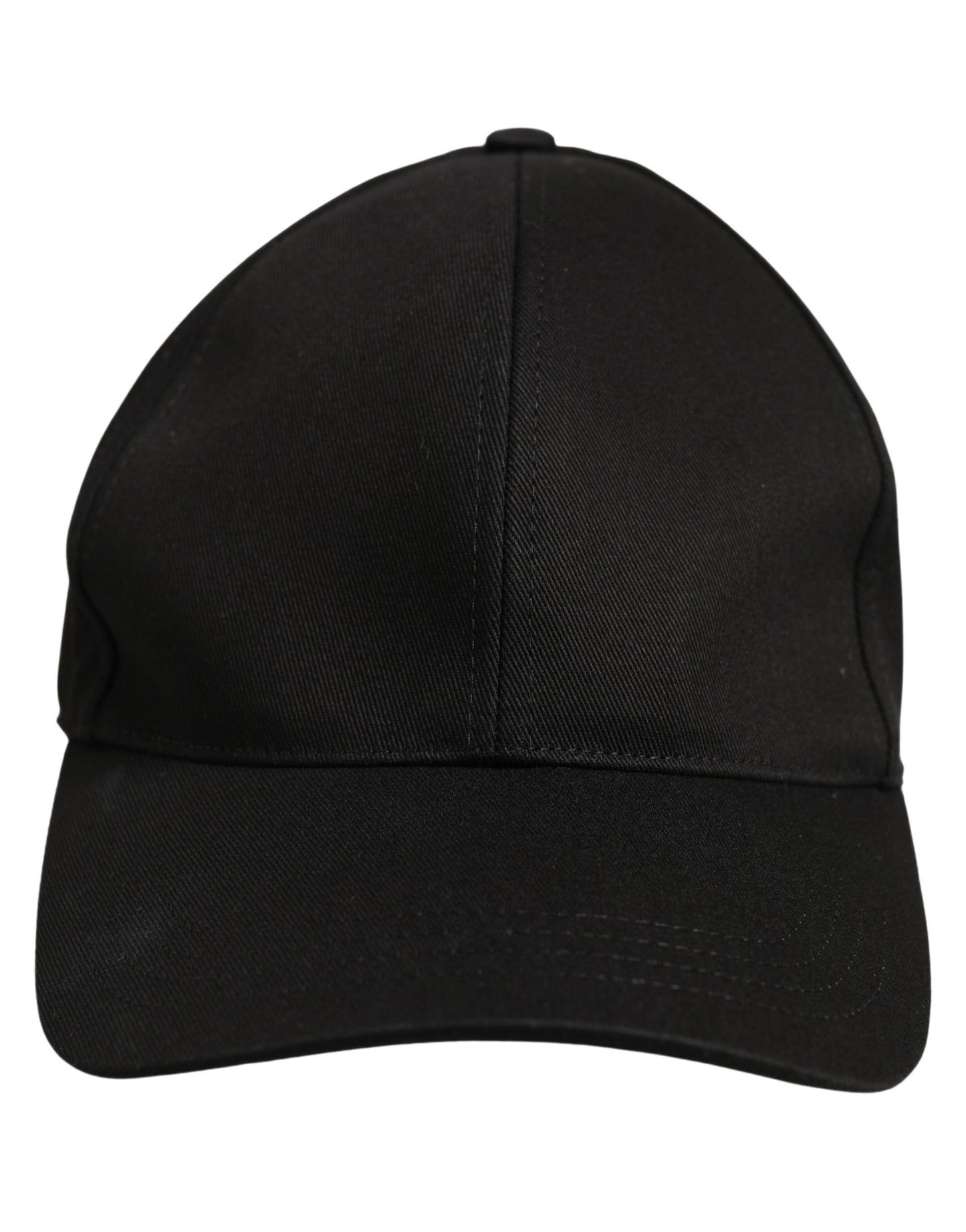 Men Black Cotton Baseball Capello 6 Panels Hat