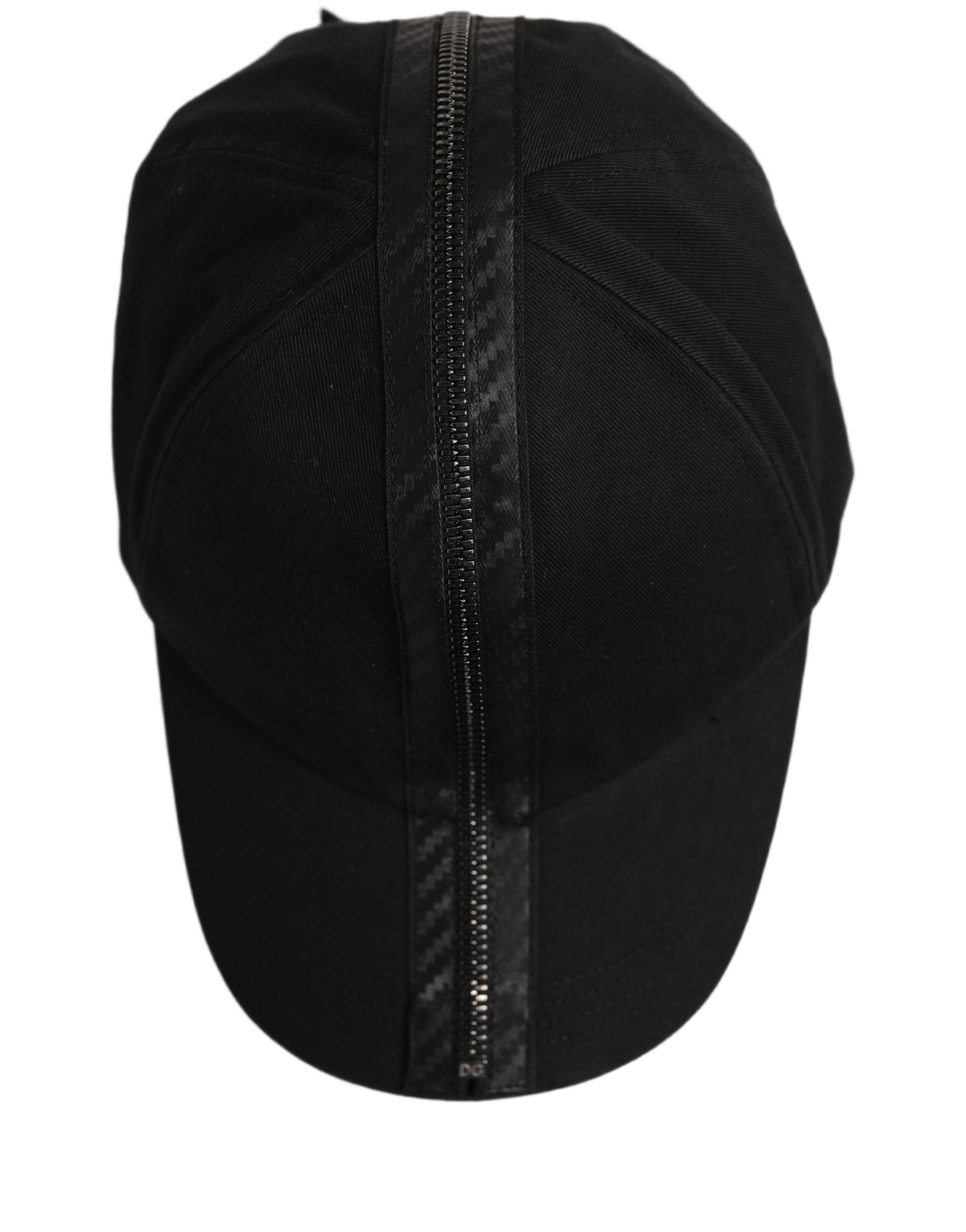 Men Black Cotton Baseball Cap 6 Panels Hat