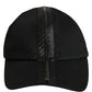 Men Black Cotton Baseball Cap 6 Panels Hat