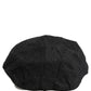 Men Black Cotton Flat Cloth Newsboy Cap Hat