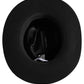 Men Black Classic Wide Brim Fedora Capello Hat