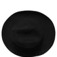 Men Black Classic Wide Brim Fedora Capello Hat