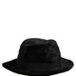 Men Black Classic Wide Brim Fedora Capello Hat