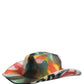 Men White Graffiti Wide Brim Fedora Capello Hat