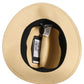 Men Beige Paper Straw Fedora Panama Capello Hat
