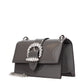 Gray Leather Shoulder Bag