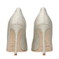 Gold Plastic High Heel Pumps