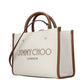 Beige Fabric Handbag