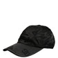Men Black DG Monogram Baseball Capello Hat
