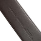 Brown Python Leather Gold Metal Buckle Belt