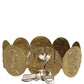 Gold Tone Brass Coin Metal Waist Cintura Belt