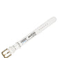 White Embossed Leather Gold Buckle Belt Strap Bracelet