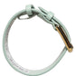 Green Textured Leather Gold Buckle Belt Strap Bracelet