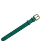 Green Embossed Leather Gold Buckle Belt Strap Bracelet