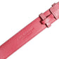 Pink Textured Leather Gold Buckle Belt Strap Bracelet
