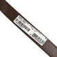Brown Calfskin Leather Gold Buckle Belt Strap Bracelet