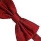 Men Red 100% Silk Adjustable Neck Papillon Bow Tie