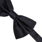 Men Black 100% Silk Adjustable Neck Papillon Bow Tie