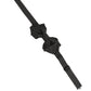 Men Black Polka Dot Silk Adjustable Neck Papillon Bow Tie