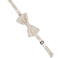 Men White 100% Silk Adjustable Neck Papillon Bow Tie